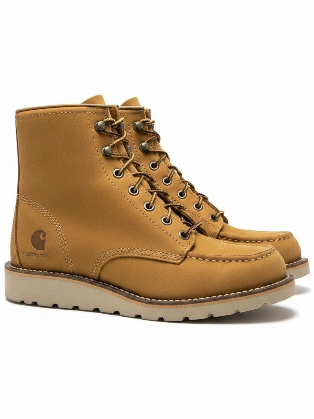 CARHARTT Women's Wedge 6 Inch Soft Toe Work Boot  Size 7.5 Harvest Gold